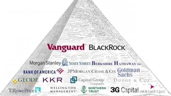 兩家公司Vanguard和BlackRock控制著地球上大部分重要公司？