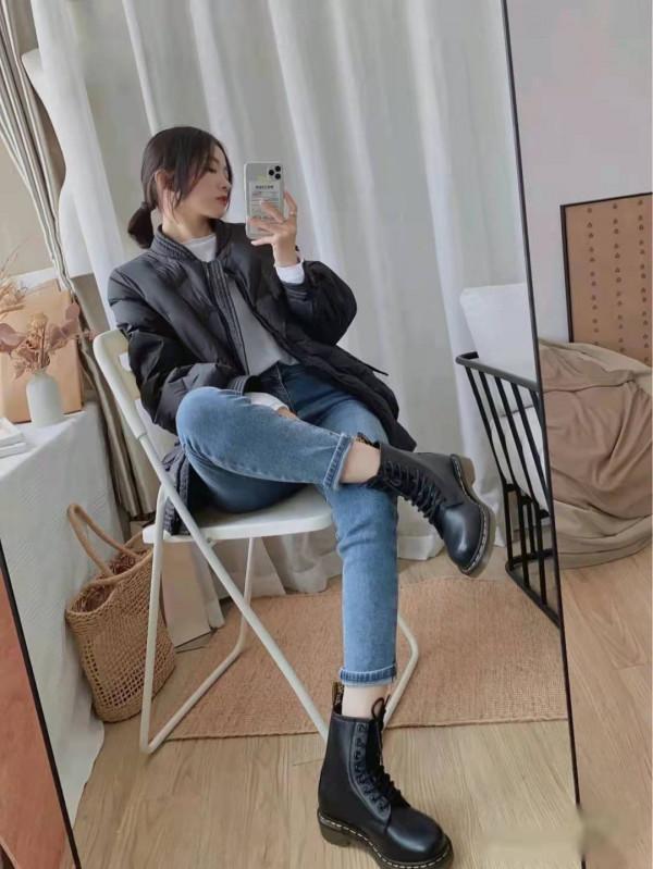 馬丁靴&plus;牛仔褲，是今冬標配，這麼搭配太好看了