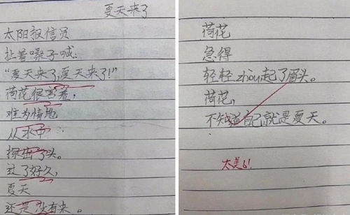小學生&OpenCurlyDoubleQuote;改編&rdquo;《遊子吟》，家長看完追著打，&OpenCurlyDoubleQuote;才高八斗&rdquo;？