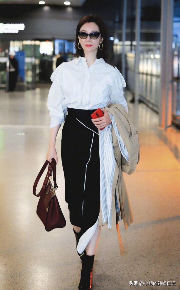 真正見過世面的女人，穿襯衫很少配西裝褲，看陳數就知道了