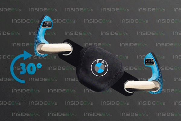 寶馬申請新方向盤專利 可自動摺疊造型怪異