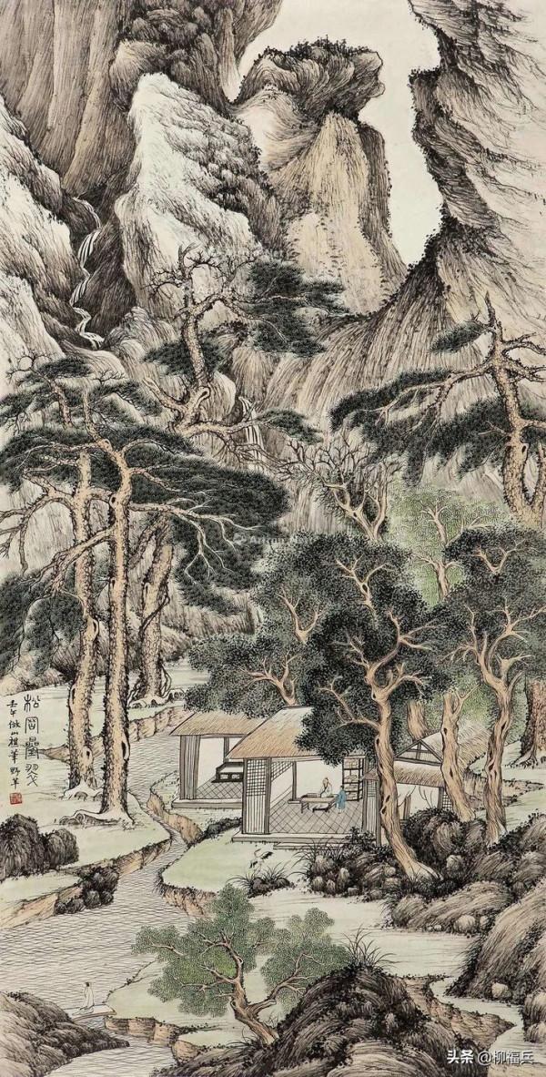 名家山水畫《疊翠圖》欣賞