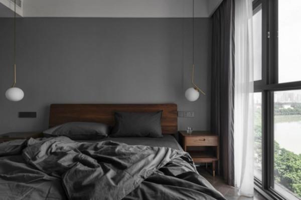 112平現代風三居室平面和線條交錯，給空間增添層次感