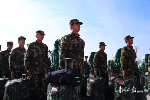 武警青海總隊機動某支隊：新兵下連了