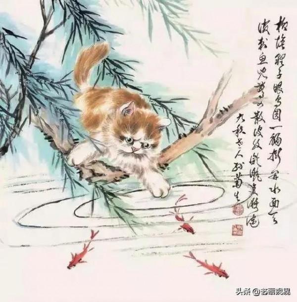 孫菊生筆下的貓有多精彩？看看這46幅國畫吧
