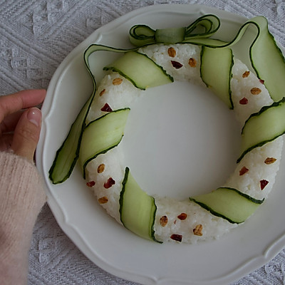 聖誕花環壽司#安佳佳倍容易聖誕季#