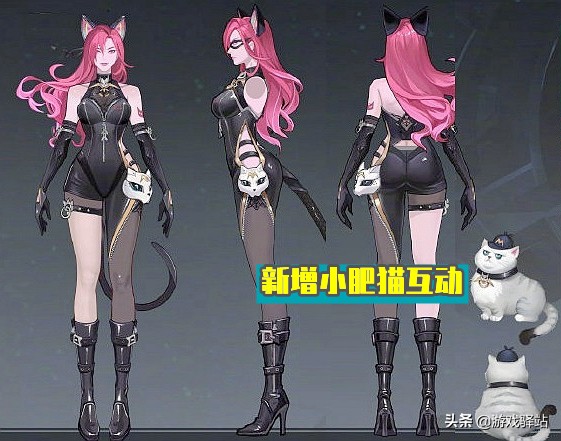王者榮耀：新版暗夜貓娘首曝，新增小肥貓互動，史詩天幕開放領取