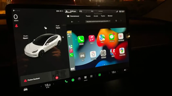 開發者在特斯拉Model 3上成功執行蘋果CarPlay