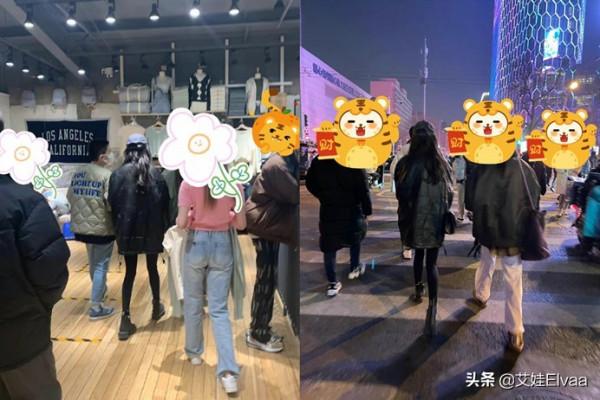 楊冪三里屯逛街被偶遇，穿黑色好小，路人鏡頭下腿細成竹竿太加分