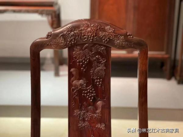 大紅酸枝碩果累累圓餐桌丨大方之作