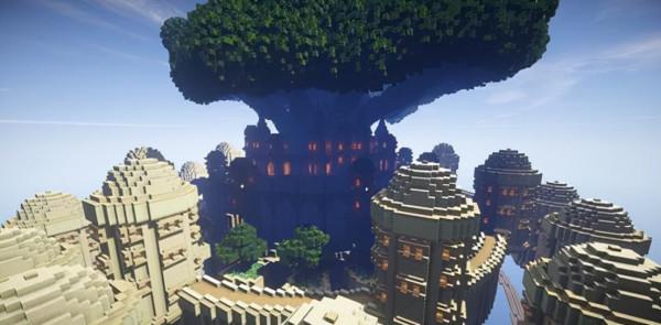 《我的世界》裡大佬造房，巨佬建海港，只有我在流浪