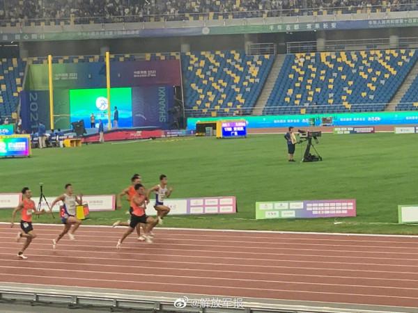 全運會百米決賽 蘇炳添9秒95奪冠