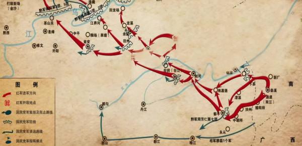 盤點長征6大驚險戰役，主席四渡赤水出奇兵，劉帥略施巧計過大江