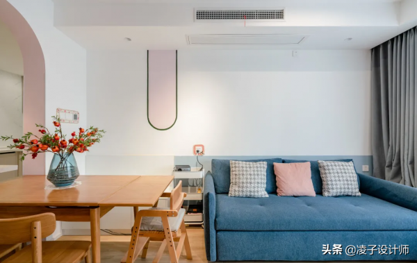 85m²文藝範兒溫馨小家，用滿牆的書櫃營造滿屋的書香氣