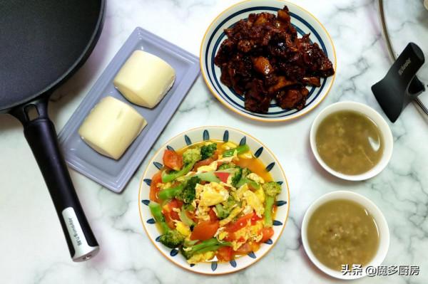 曬曬母女三人的晚餐,一葷一素營養健康,做法簡單味道香,好吃 曬曬母女三人的晚餐,一葷一素營養健康,做法簡單味道香,好吃