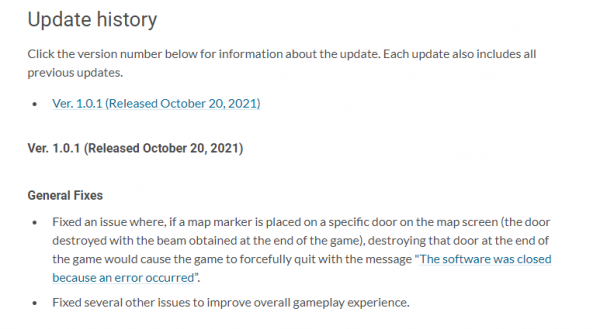《銀河戰士：生存恐懼》釋出首個補丁 修復通關崩潰BUG
