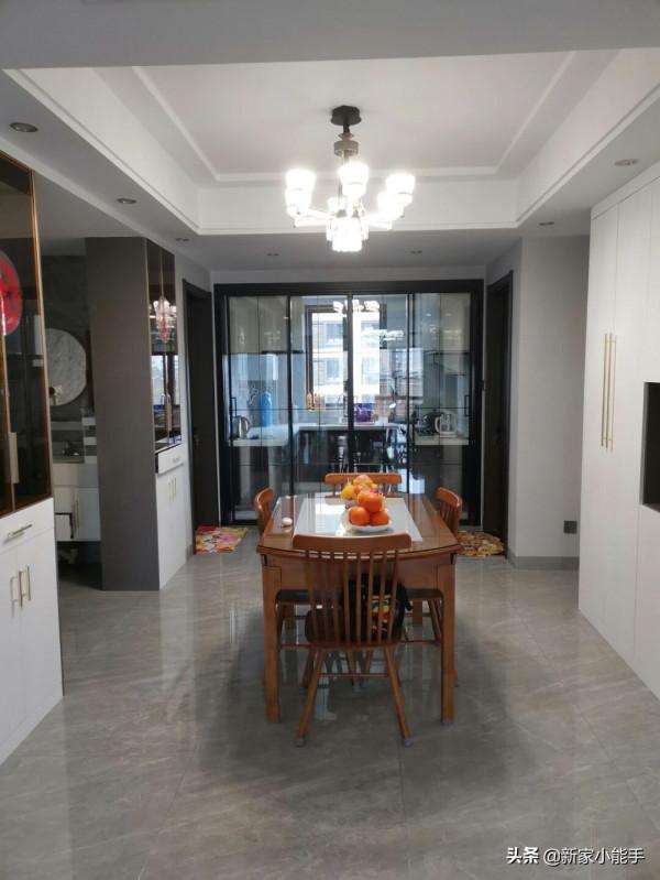 過春節曬新房，全屋自己設計效果很喜歡，電視牆打了櫃子很實用