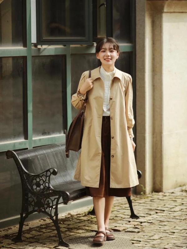 158小個子風衣搭配~秋天最受歡迎的棕色系 158小個子風衣搭配~秋天最受歡迎的棕色系