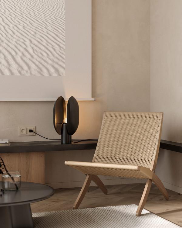 分享一套現代家居設計，奶油色的裝飾和舒適的燈光增添了時尚優雅