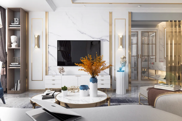 大理石背景牆成為當代年輕人的首選，氣質真的不錯