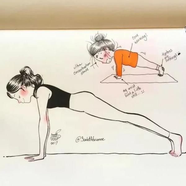 漫動作的瑜伽真的超級可愛吖 漫動作的瑜伽真的超級可愛吖