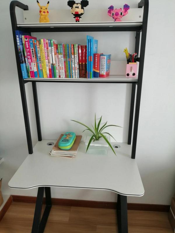 兒子的新書桌+DIY吊蘭盆栽 絕配