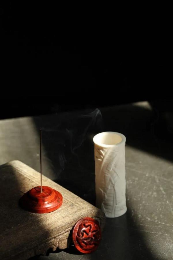 鹿角x紫檀 | 香筒