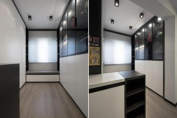 125㎡現代簡約風，黑白灰+木色，高階又大氣，進門就被迷住了