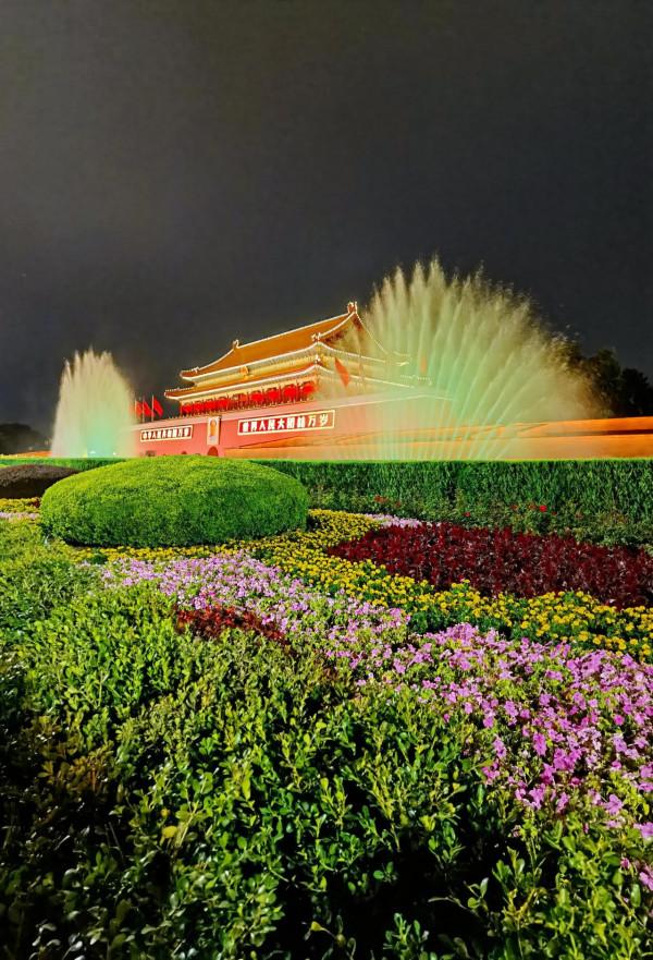 美麗的天安門國慶之夜