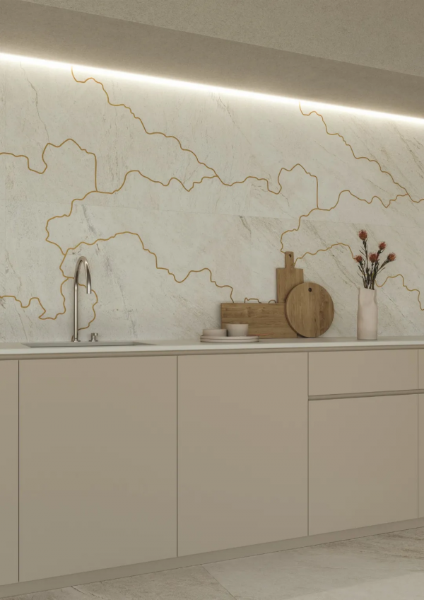 2022瓷磚設計新趨勢：風格化大理石、暖色、極簡、大面積裝飾……