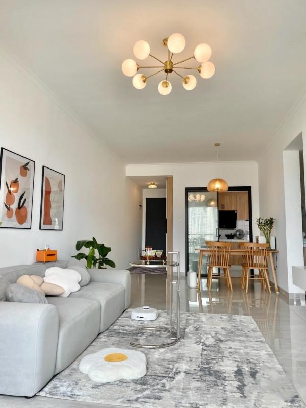 她家82平米,全屋不弔頂,簡潔又大方,背景牆只刷乳膠漆,真明智 她家82平米,全屋不弔頂,簡潔又大方,背景牆只刷乳膠漆,真明智