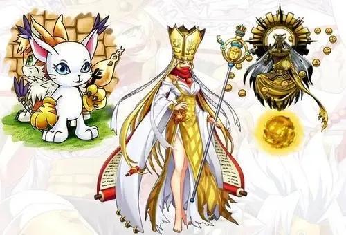 數碼寶貝：西遊記西行四人組，三藏八戒女性化，三藏女神級