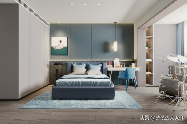 200㎡現代風三居室住宅，領略小資生活的輕奢