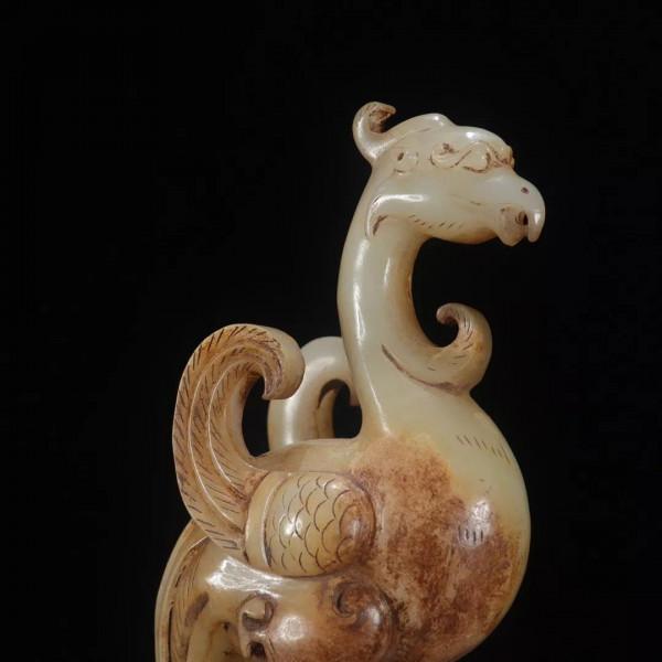 舊藏 高古玉 獨佔鰲頭 擺件單隻規格：高寬厚17*7.8*3.9cm 重430克