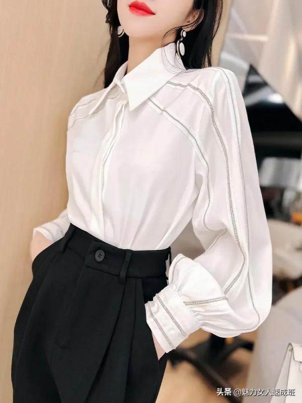 第98篇：明星韓雪同款白色襯衫，小眾襯衣時尚短褲