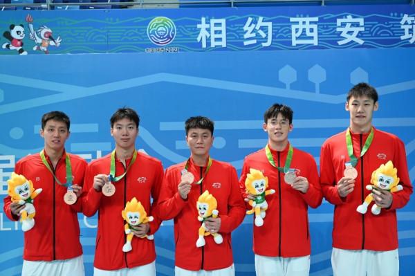 新突破！全運會4X100米自由泳接力，河南隊摘銅