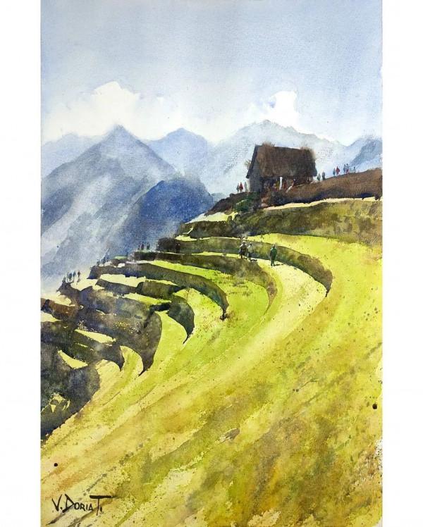 南美建築師的水彩作品