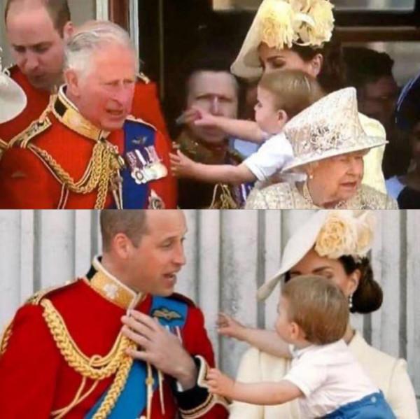 路易王子趣事記！從小就&OpenCurlyDoubleQuote;戲精&rdquo;附體，鼓包子臉怒視英女王太逗了