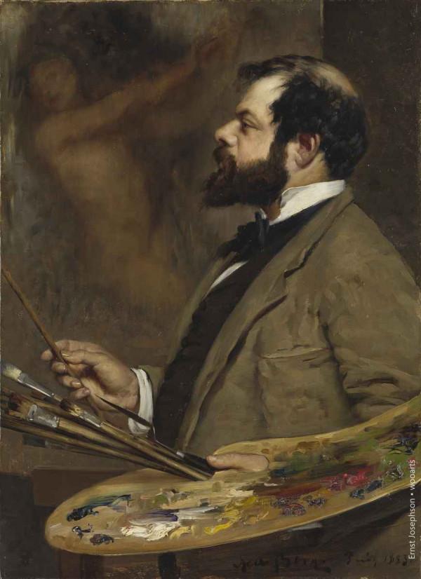 恩斯特約瑟夫森 瑞典畫家和詩人 油畫作品欣賞