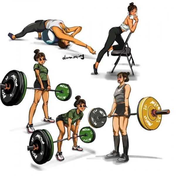 Soul上的圓臉女孩，竟擁有六塊腹肌？用ipad在健身房打卡