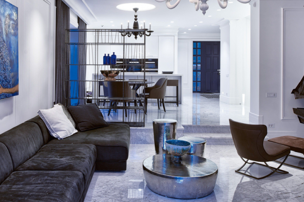 550㎡黑白複式豪宅,軟裝奢華有情調 550㎡黑白複式豪宅,軟裝奢華有情調