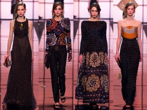 Armani Privé經典高定系列：不同深淺的橙色，演繹東方美學