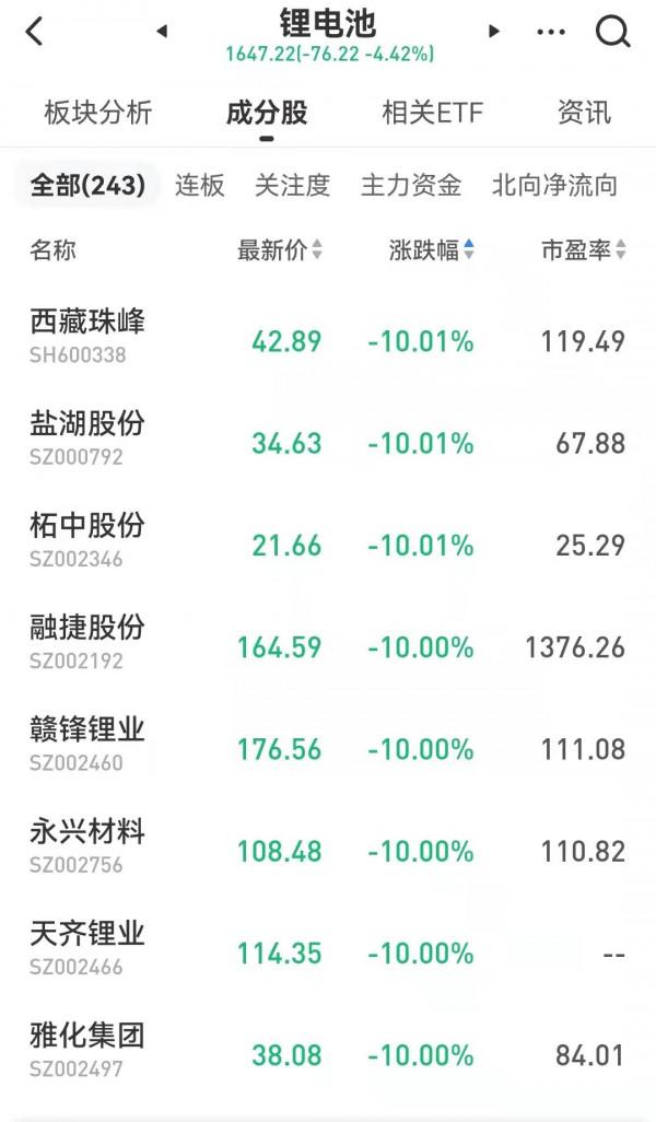 “基金大跌”衝上熱搜第一，新能源股批次跌停後行情終結了？