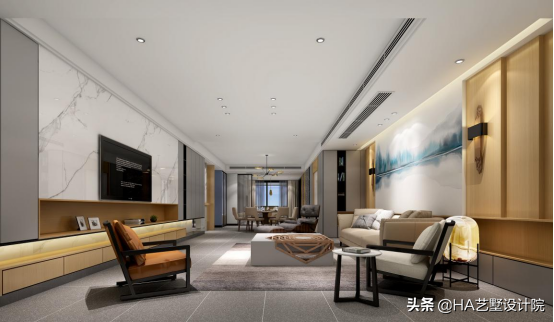 320㎡大平層別墅,霧霾藍玄關太治癒了 320㎡大平層別墅,霧霾藍玄關太治癒了