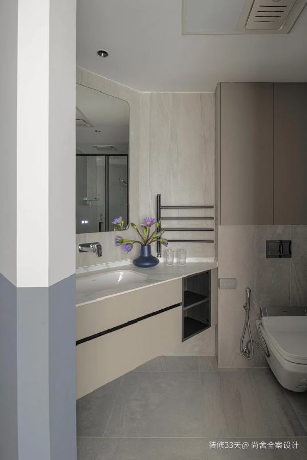 現代簡約質感大平層三口之家