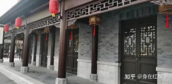 旅遊景點仿古建築用實木門窗