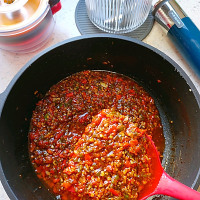 #一學就會快手菜#自制吃著會上癮的辣椒醬