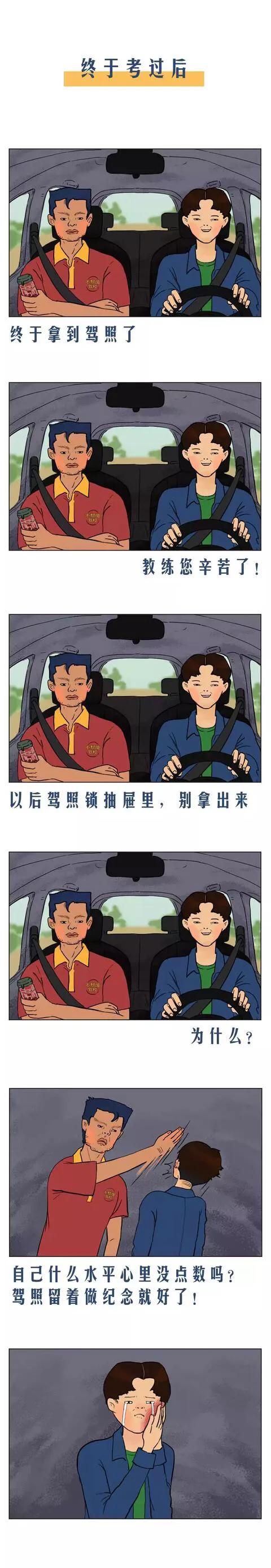 漫畫：學個車太不容易了