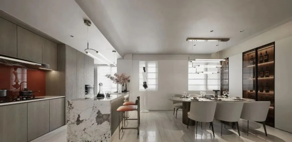 156㎡奢華過後的極簡,大理石的風雅韻味 156㎡奢華過後的極簡,大理石的風雅韻味