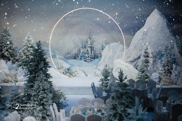 與冬奧會100%浪漫契合的冰雪主題婚禮